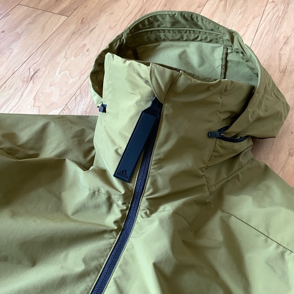 Adidas Myshelter waterproof windbreaker parka/jacket with Stand-Up Collar - Picture 15 of 16